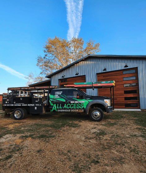 Our garage door company truck, All Access Overhead Door